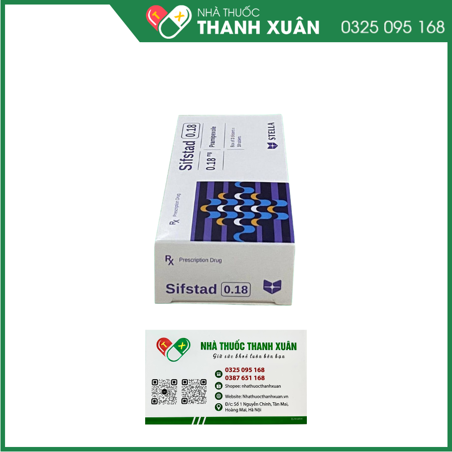 Sifstad 0.18 điều trị Parkinson, hội chứng chân không yên